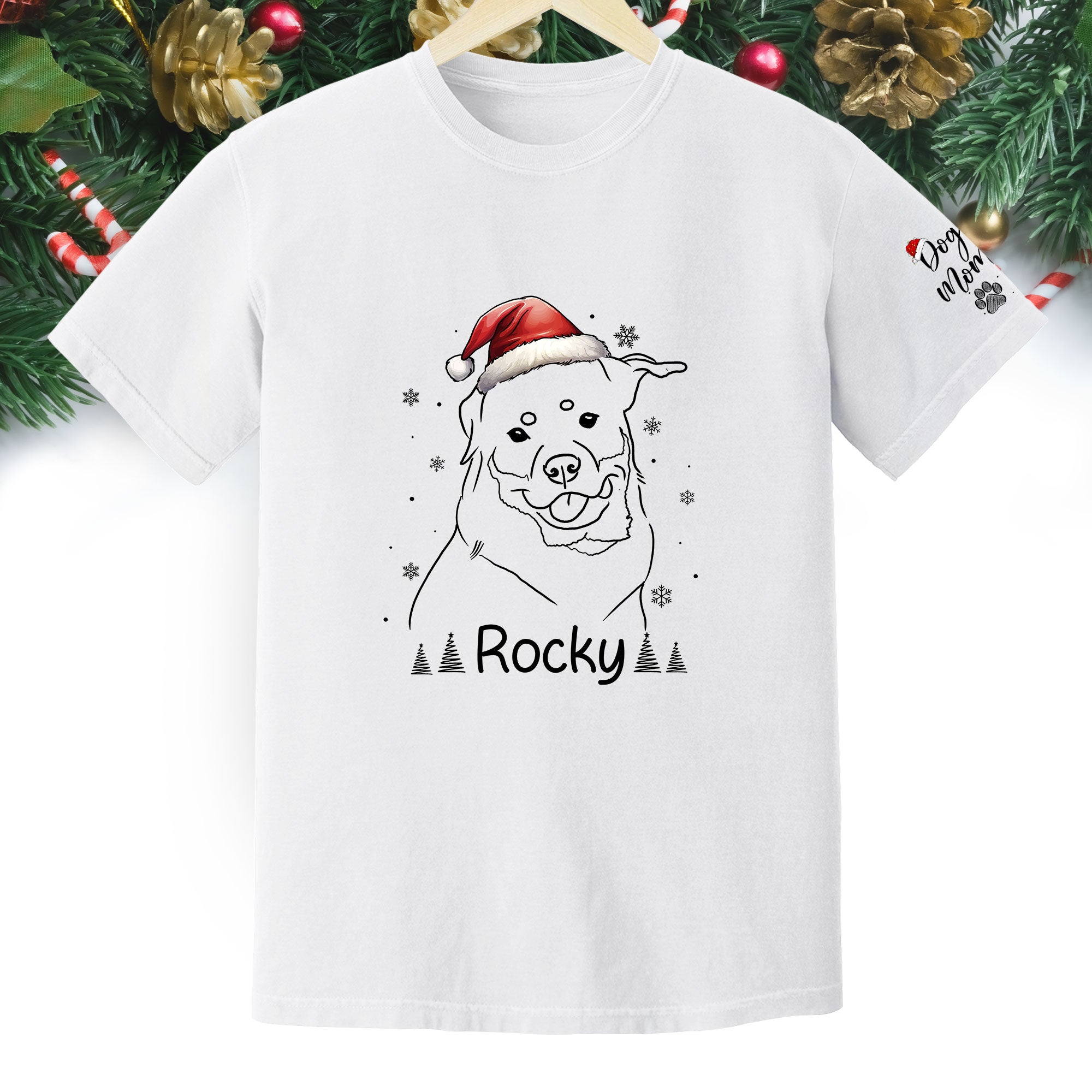 Custom Pet T-Shirt for Dog Moms – Personalized Dog Photo Tee, Perfect Gift for Pet Lovers