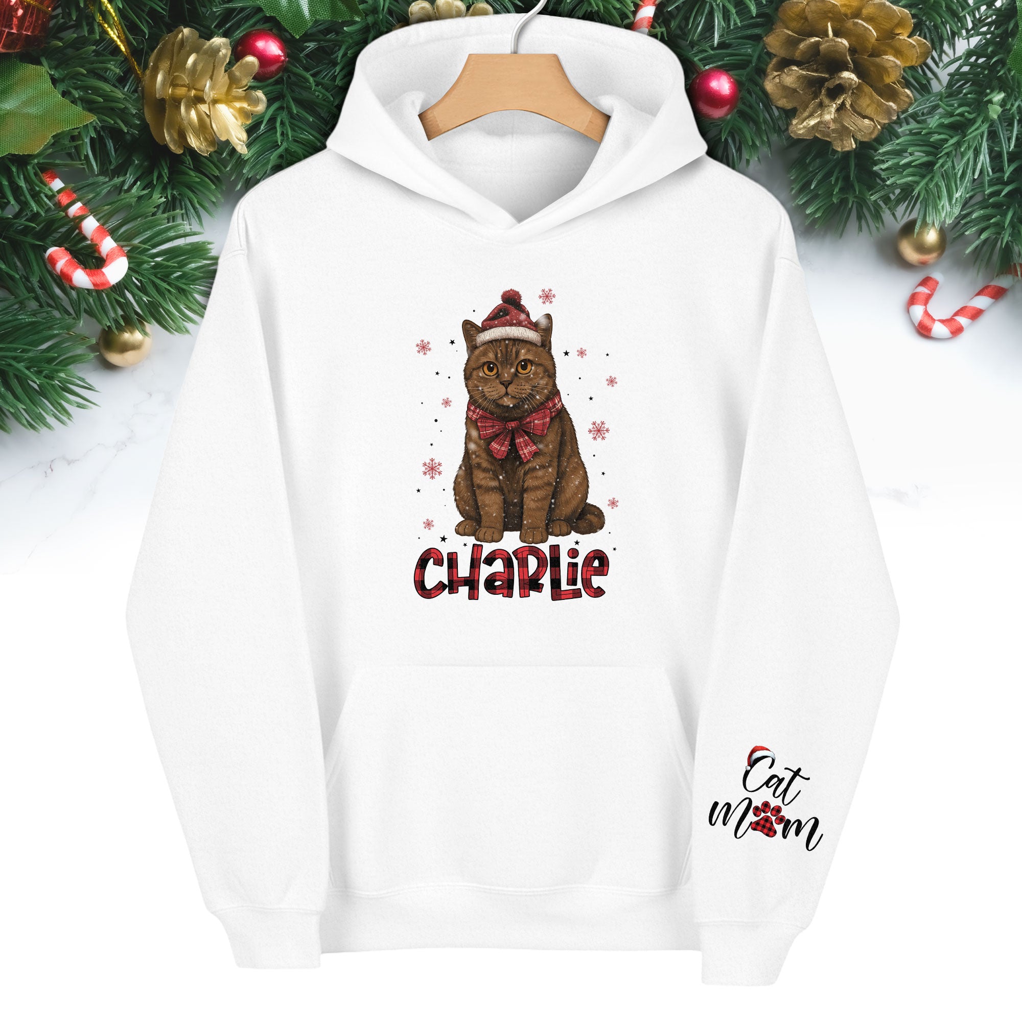 Custom Cat Hoodie – Personalized Photo Hoodie for Pet Lovers